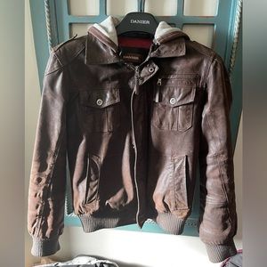 Danier insulated leather coat